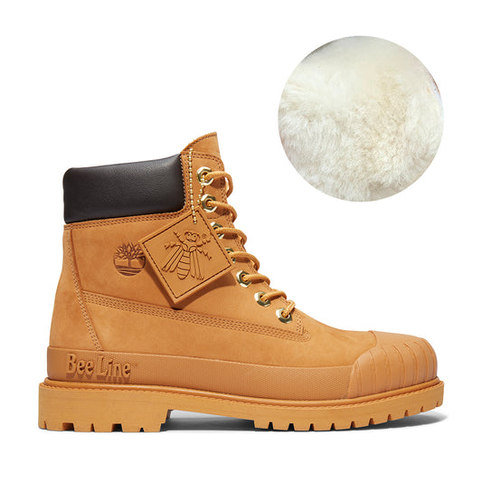 Timberland x Bee Line 6_ Rubber Toe Waterproof Premium Boots in Wheat нэхий дотортой дулаахан гутал